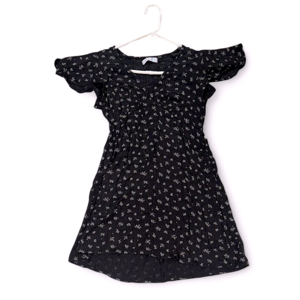 Floral Black Dress